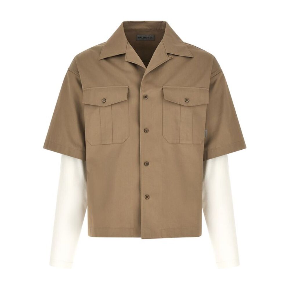 Balenciaga Beige Cotton Men's Blouse